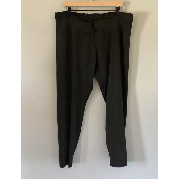 SHEIN Curve Women's Crossover Front Waistband Black Leggings Plus Size 4XL - Picture 10 of 11